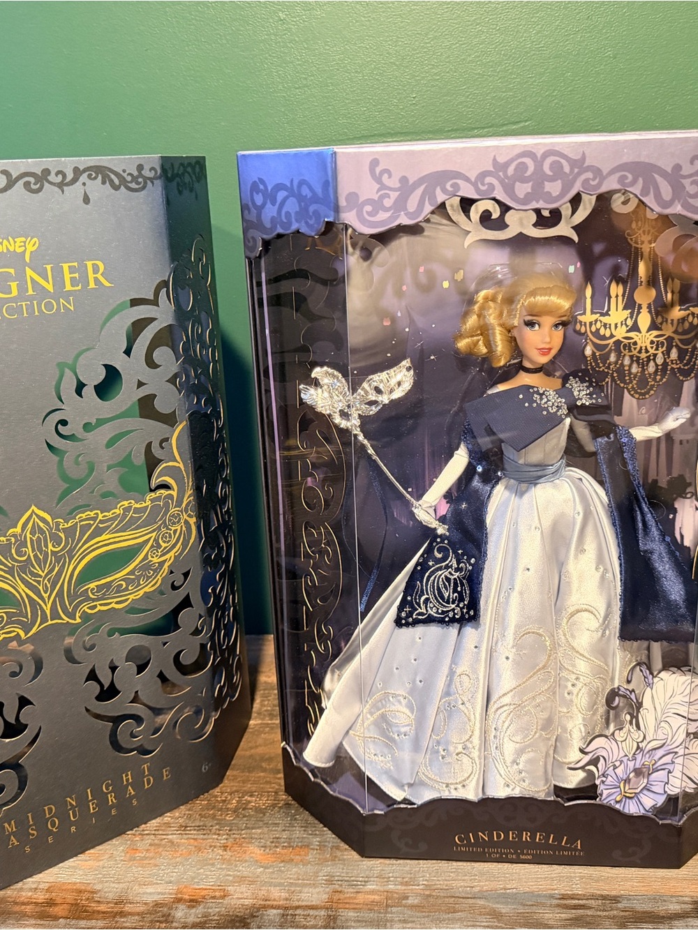 Disney Designer Collection Silver and Gold Midnight Masquerade Box